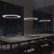 Arctic Rings LED 31 inch Satin Black Ring Pendant Ceiling Light
