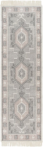 Bursa 96 X 30 inch Light Gray Rug, Runner