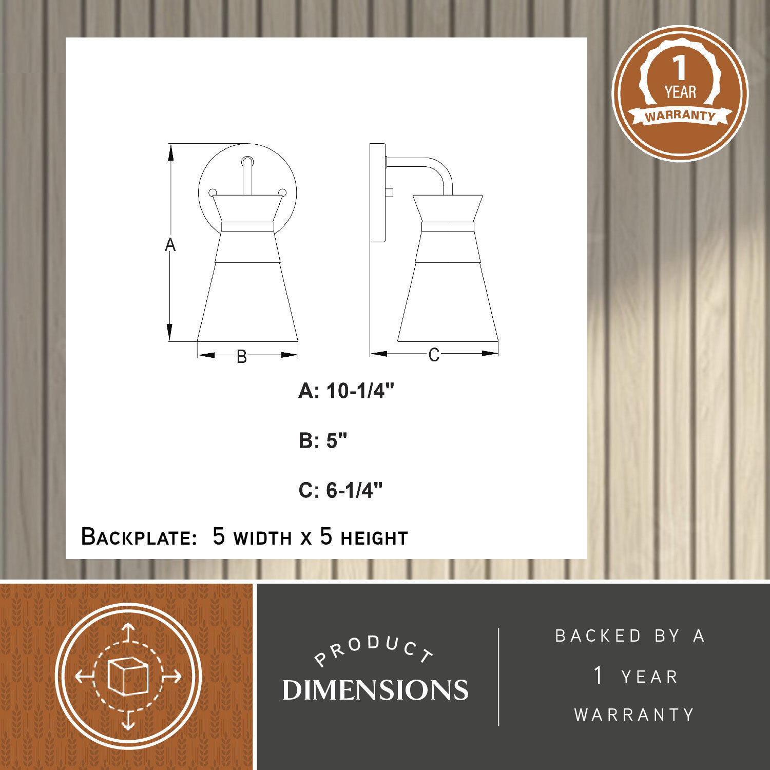 Harper LED 6.25 inch Natural Brass Bathroom Light Wall Light