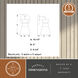 Harper LED 6.25 inch Natural Brass Bathroom Light Wall Light