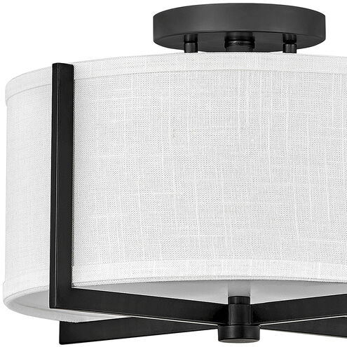 Galerie Axis LED 15 inch Black Indoor Semi-Flush Mount Ceiling Light