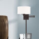 Allison 24 inch 100.00 watt Bronze Swing Arm Wall Lamp Wall Light