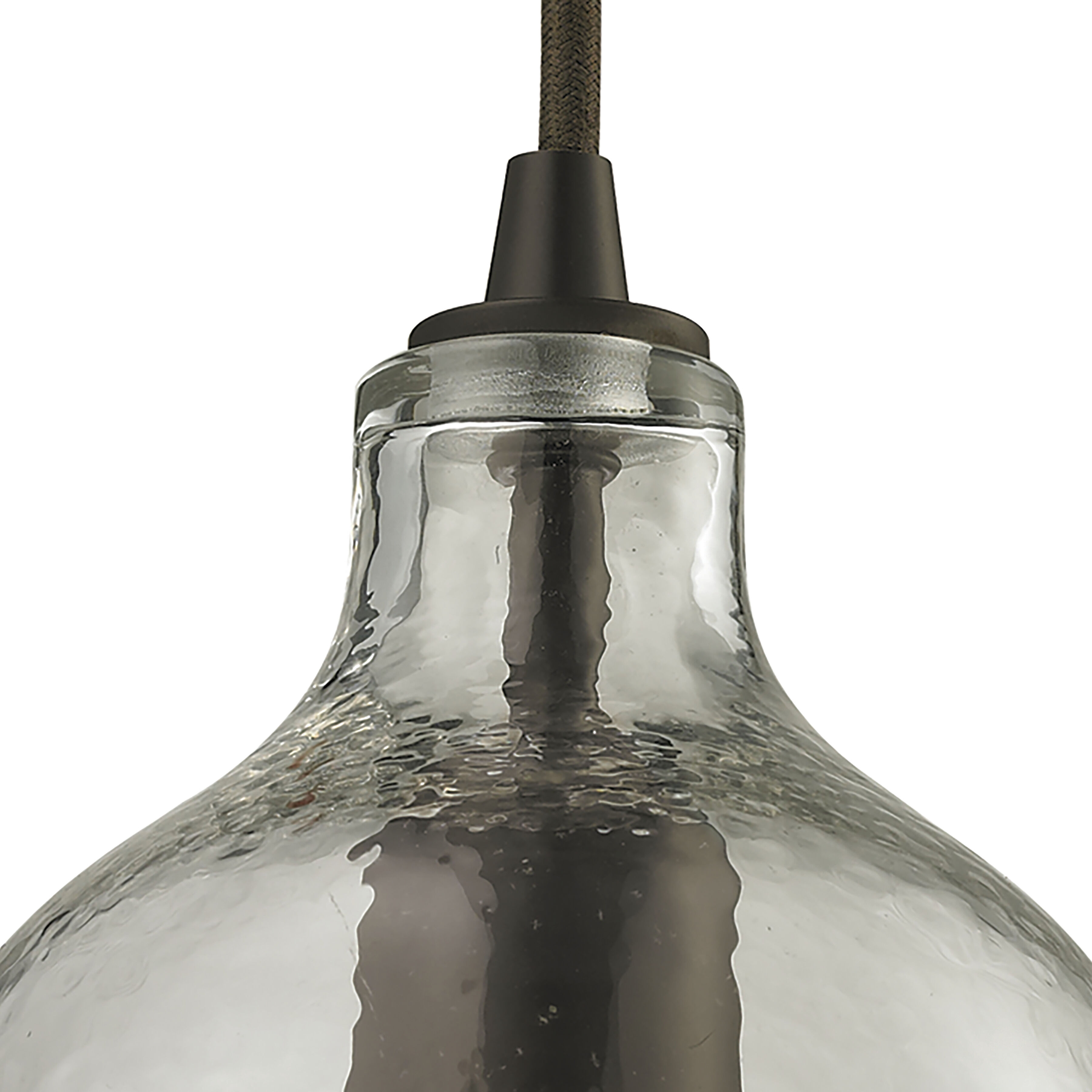 Hammered glass pendant online