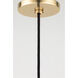 Dani 1 Light 5.25 inch Aged Brass Pendant Ceiling Light