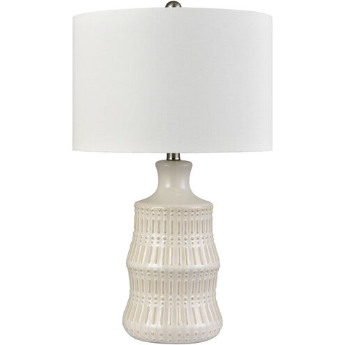 Dorin 25.5 inch 150.00 watt White Glazed Table Lamp Portable Light