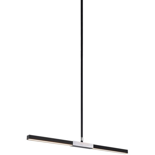 Lineare LED 2 inch Matte Black and Chrome Pendant Ceiling Light