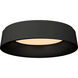 Barbara Barry Halo LED 17.5 inch Matte Black Flush Mount Ceiling Light, Large