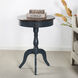 Savannah 29.5 X 21.5 inch Midnight Blue and Brown Pedestal Side Table