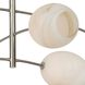 Artemis 6 Light 58.5 inch Polished Nickel Chandelier Ceiling Light in Alabaster Glass