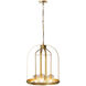Florence 18 inch Gold and Clear Chandelier Ceiling Light