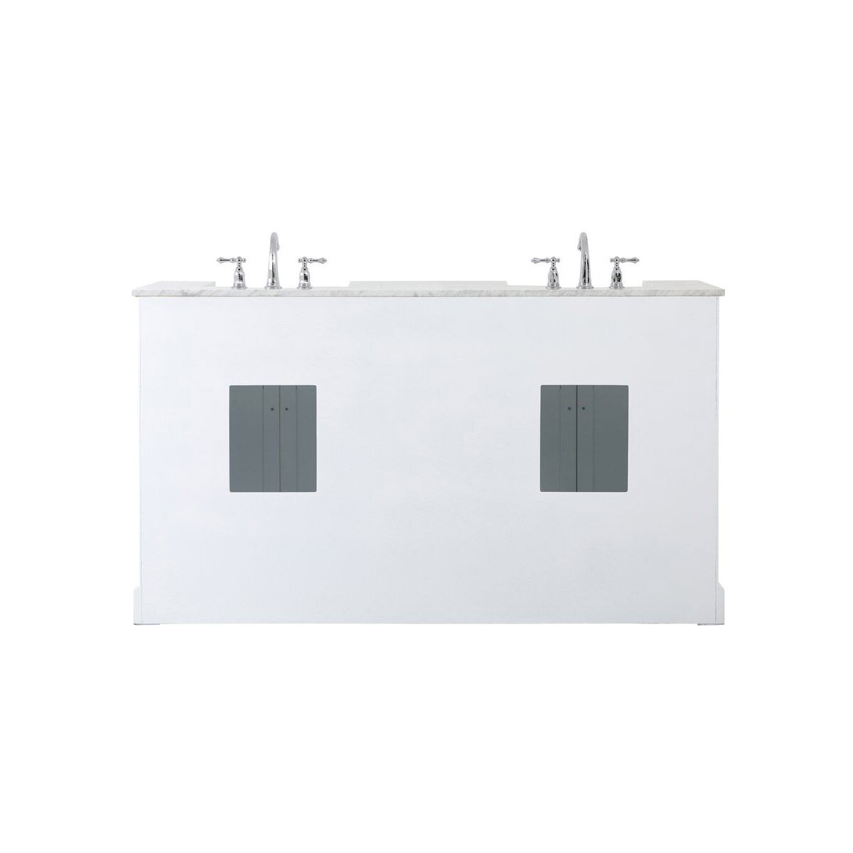 Franklin 60 X 22 X 35 inch White Bathroom Vanity Cabinet