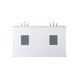 Franklin 60 X 22 X 35 inch White Bathroom Vanity Cabinet