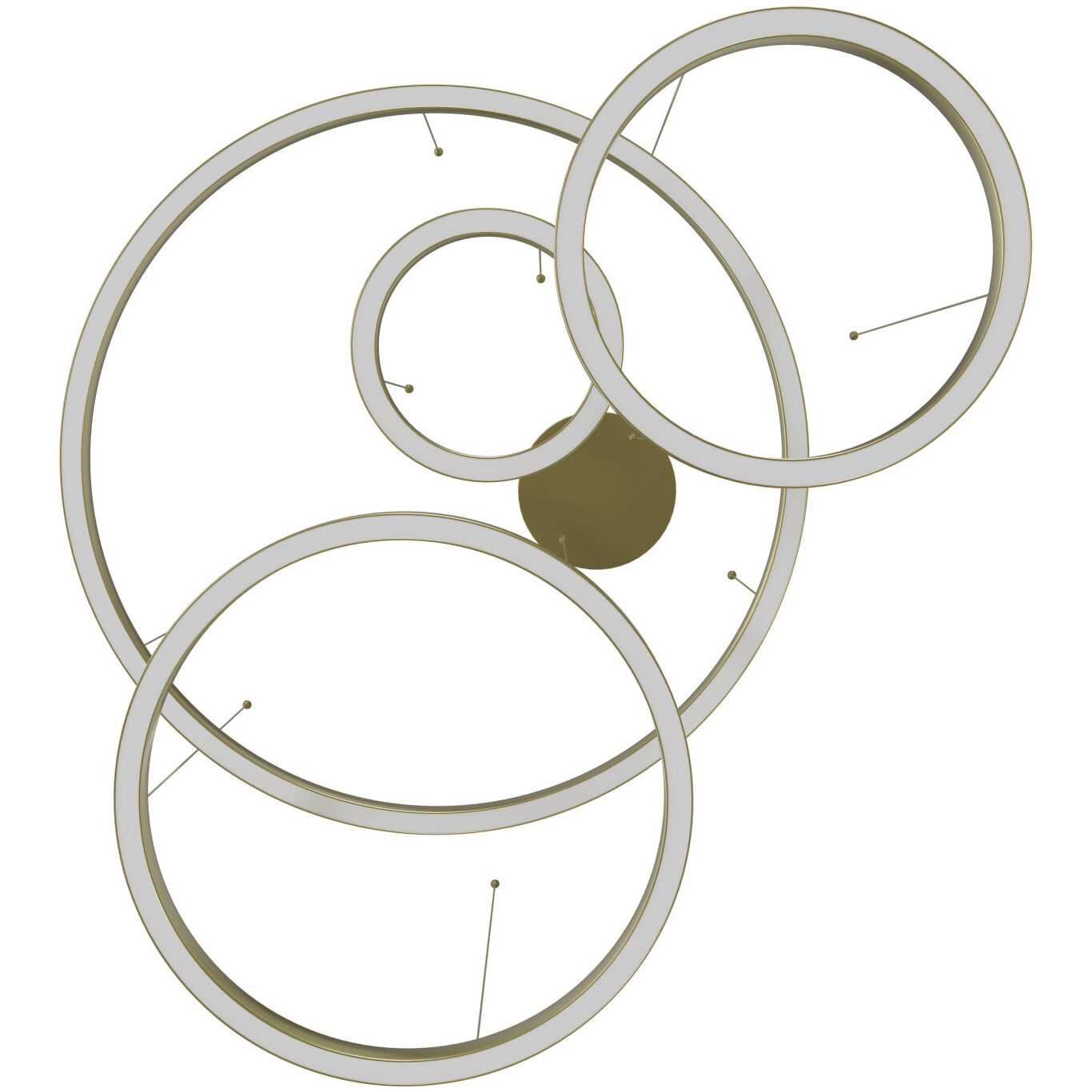 Aria LED 51 inch Polished Brass Multi Port Pendant Ceiling Light