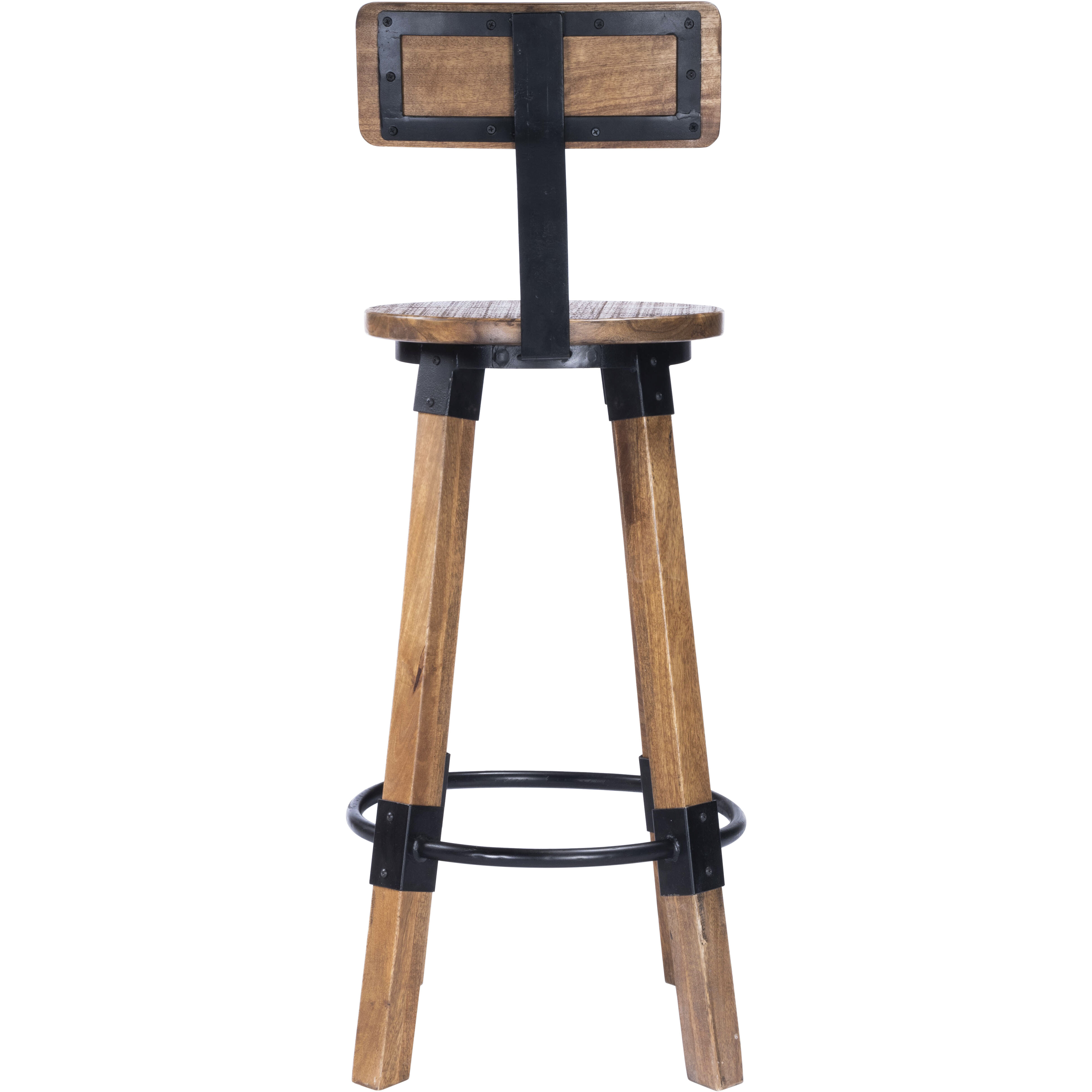 Masterson Wood & Metal Bar Stool