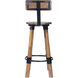 Masterson Wood & Metal Bar Stool