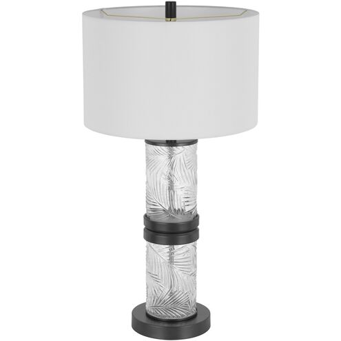 Carrington 31 inch 100.00 watt Charcoal Grey Table Lamp Portable Light