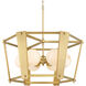 Shimmer 6 Light 30.75 inch Legacy Brass Pendant Ceiling Light