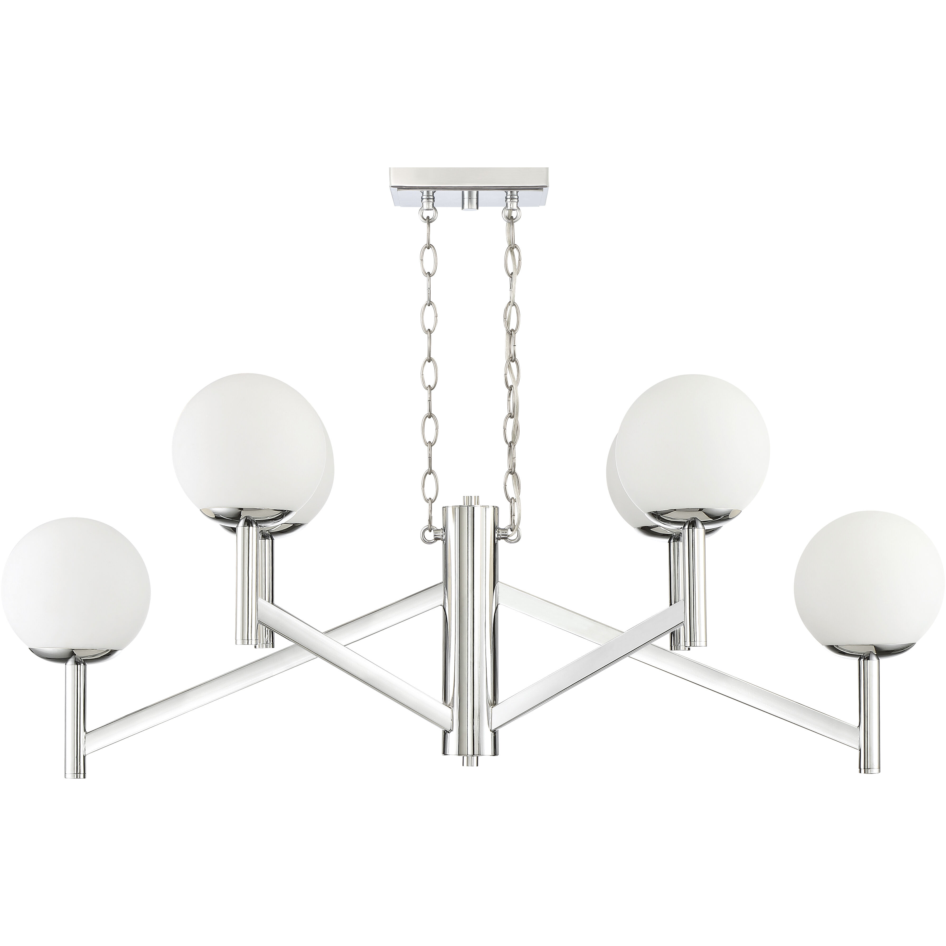 Kelvin 6 Light 42 inch Chrome Chandelier Ceiling Light