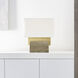 Clodagh Slab 18.1 inch 10 watt Natural Brass Table Lamp Portable Light