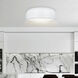 Campton 3 Light 19 inch White Drum Shade Flush Mount Ceiling Light