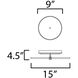 Quarry LED 15 inch Dark Bronze Flush Mount Ceiling Light, Flush Mount