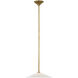 Amber Lewis Ponce LED 13 inch Hand-Rubbed Antique Brass Pendant Ceiling Light