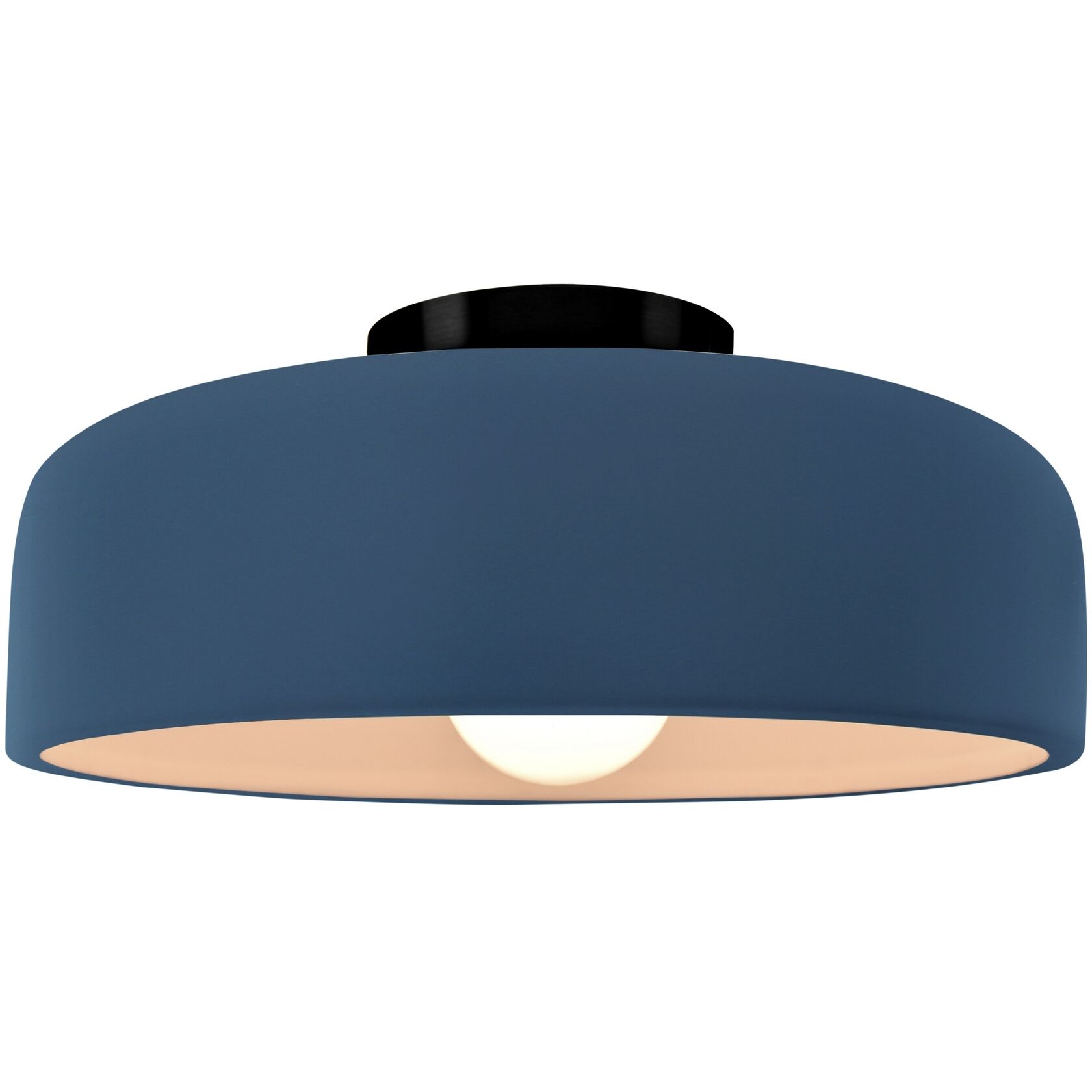 Radiance Collection - Spire 1 Light 10 inch Midnight Sky Semi-Flush Ceiling Light, Form+Finish+Function