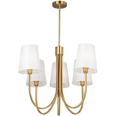 Rhythm LED 27.6 inch Brushed Gold Chandelier Ceiling Light
