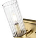 Iversen 1 Light 5 inch Vintage Brass Vanity Light Wall Light