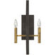 Euclid 2 Light 9.50 inch Wall Sconce