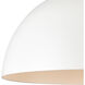Chelsea 1 Light 12 inch White Pendant Ceiling Light