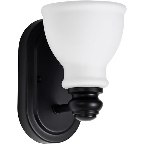 Russel 1 Light 5.38 inch Matte Black Vanity Light Wall Light