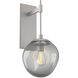 Aster Incandescent 1 Light 9.9 inch Beige Silver Indoor Sconce Wall Light in Metallic Beige Silver, Smoke Aster, Tempo Nebula