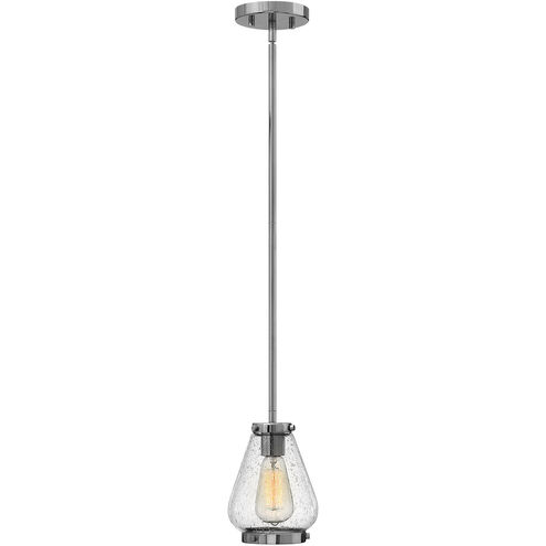 Finley 1 Light 6 inch Chrome Mini-Pendant Ceiling Light, Clear Glass