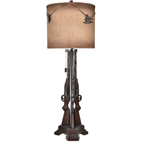 Shot 38 inch 150 watt Gunmetal Table Lamp Portable Light