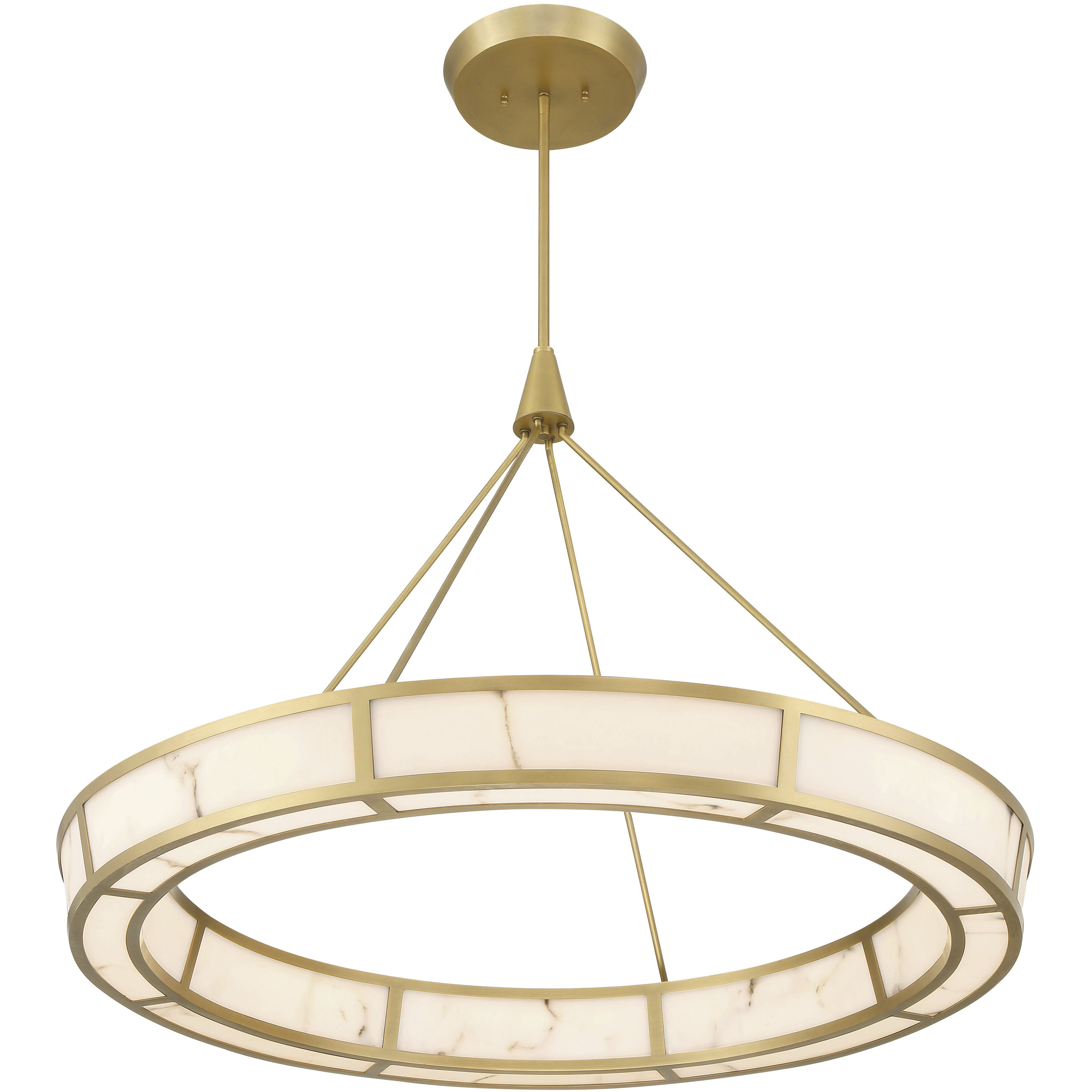 Velaris LED 36.25 inch Legacy Brass Pendant Ceiling Light