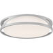 Lucia LED 21.75 inch Satin and White Flush Mount Ceiling Light