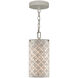 Ellison 1 Light 6.25 inch Antique Silver Leaf Pendant Ceiling Light