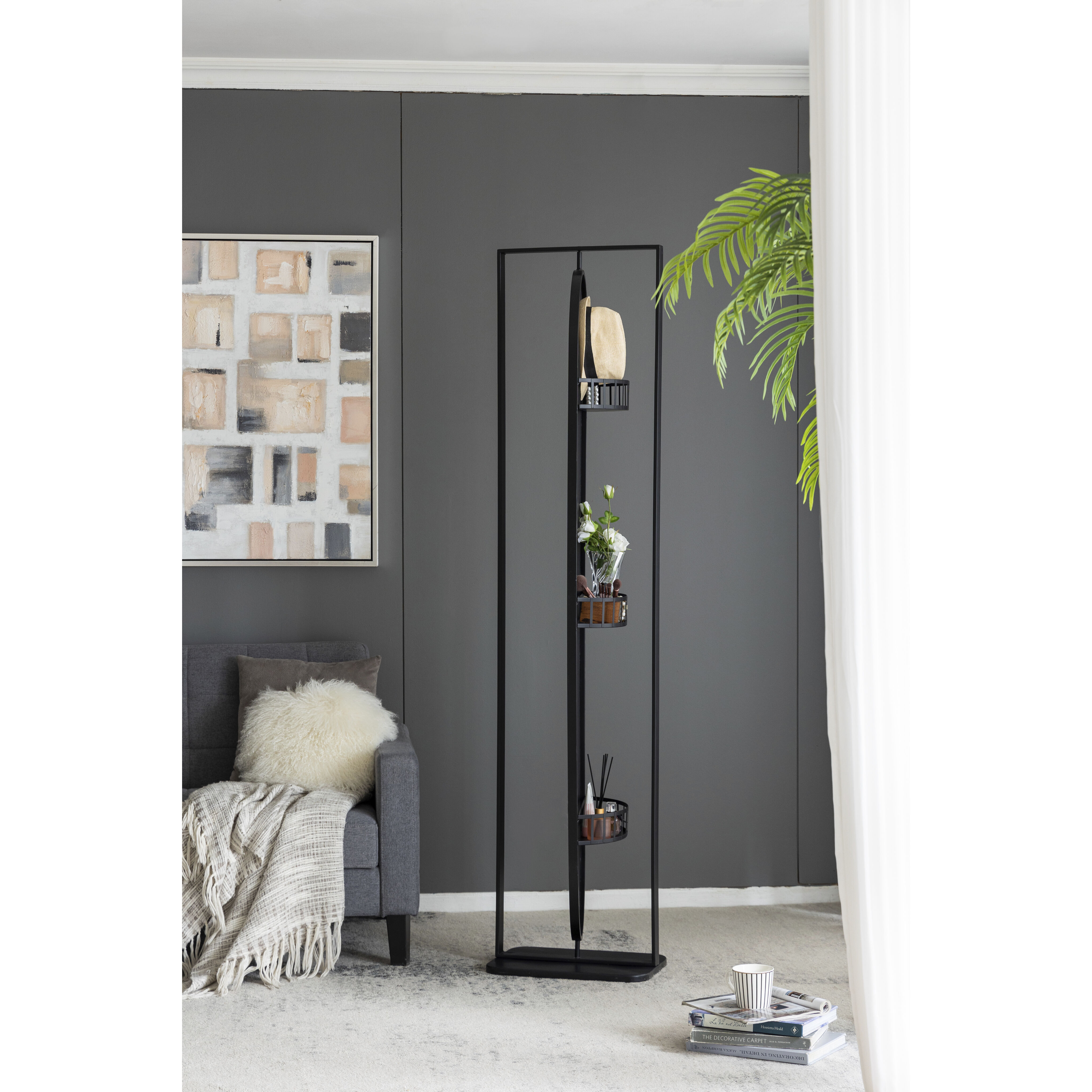 Full 77.8 X 18.1 inch Black Mirror