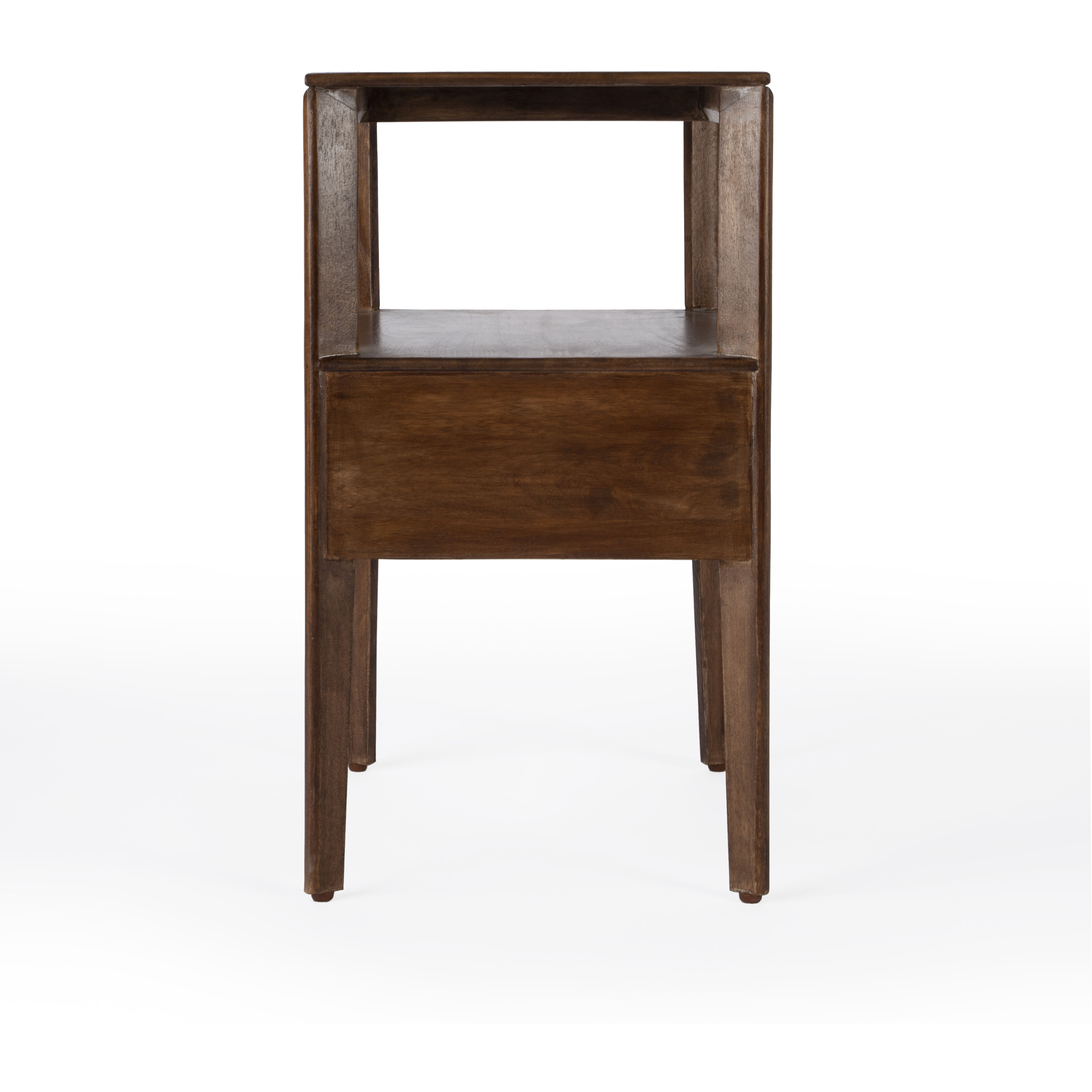 Vardo 1 Drawer Cane Nightstand in Multi