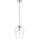 Joliet 1 Light 9 inch Chrome Pendant Ceiling Light