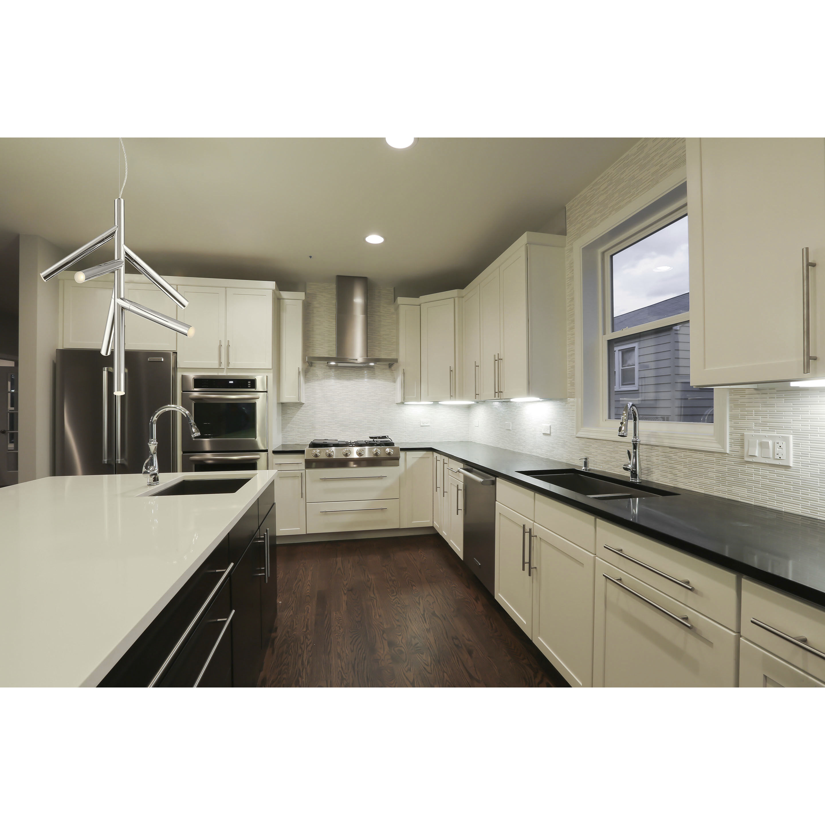 Forest LED 20.25 inch Chrome Pendant Ceiling Light in 6