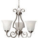 Cecilia 3 Light 20 inch Brushed Polished Nickel Chandelier Ceiling Light in Alabaster Glass