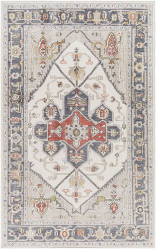 Revere 108 X 72 inch Medium Gray Rug in 6 X 9, Rectangle