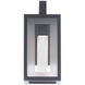Cambridge 1 Light 11 inch Black Outdoor Wall Light in 11in.