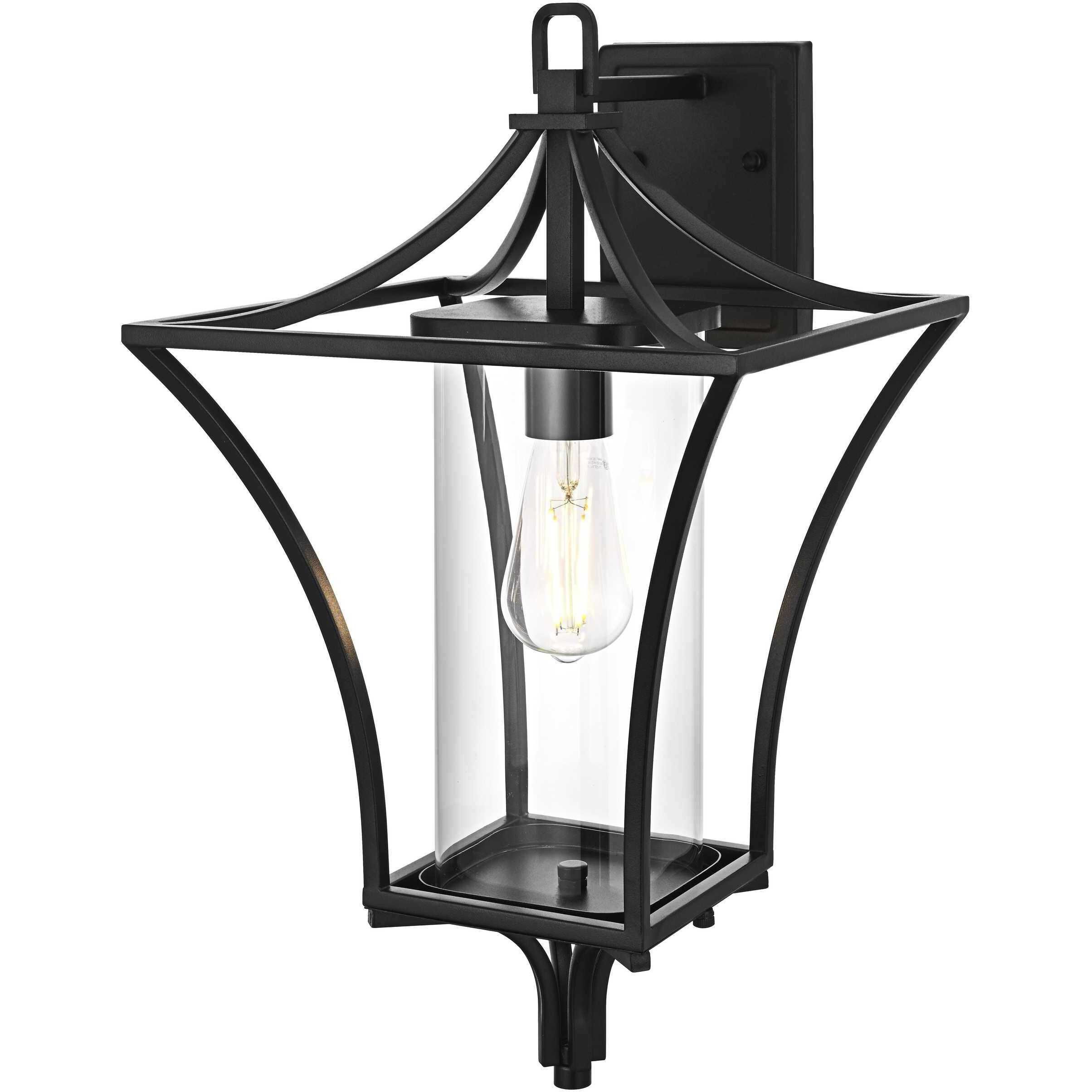 Belgrade 1 Light 21 inch Black Outdoor Wall Sconce