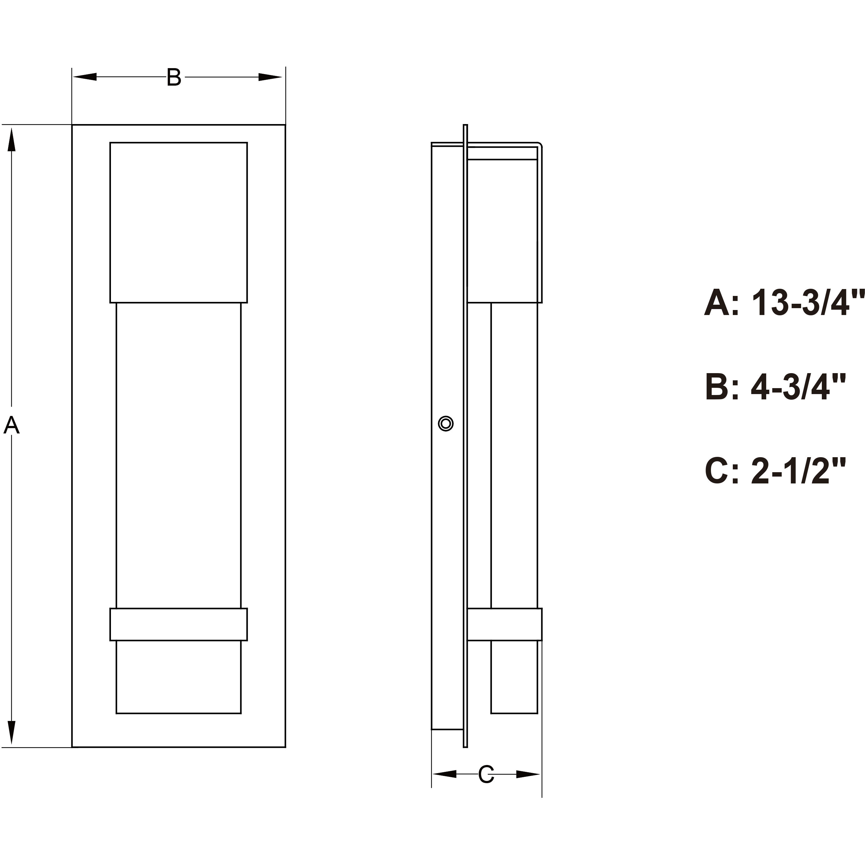 Wabash LED 13.75 inch Mystic Pewter Outdoor Wall