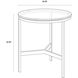 Flato 21.75 X 19.75 inch Antique Brass End Table