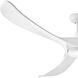 Swell Illuminated 72 inch Matte White Fan