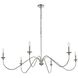 Rohan 6 Light 54 inch Polished Nickel Chandelier Ceiling Light